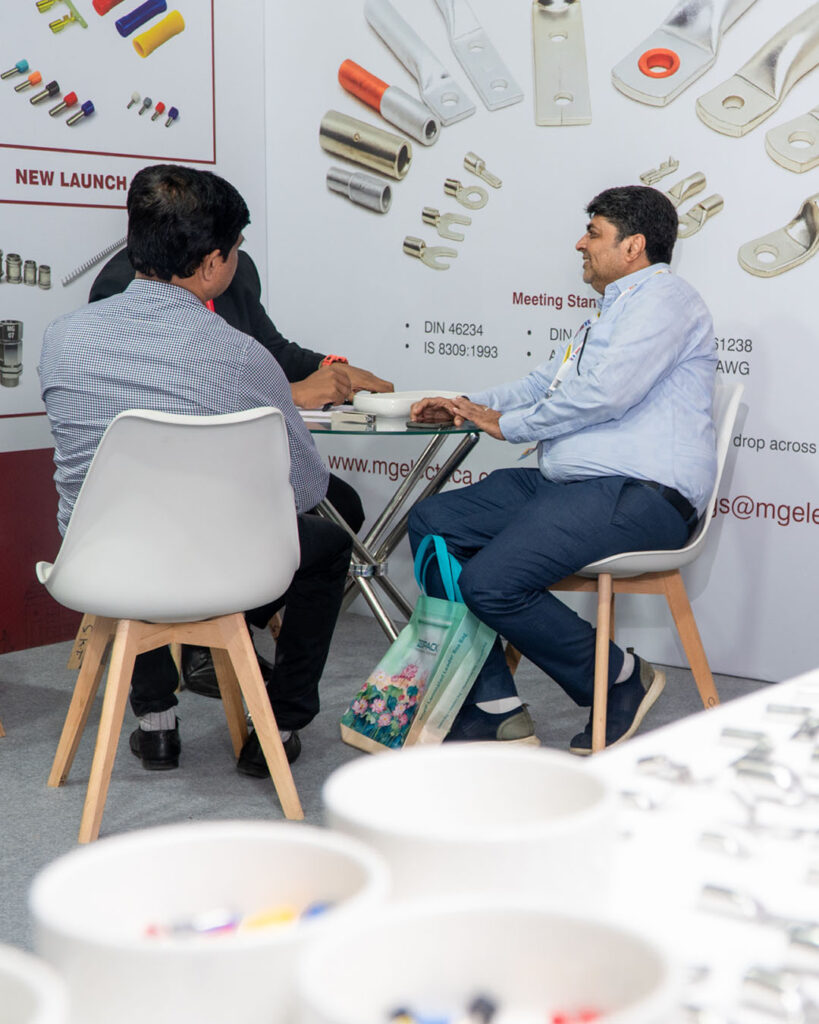 Corporate business meeting between two professionals.